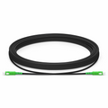 5m (16ft) Industrial Armored Fiber Patch Cable, SC APC to SC APC, Simplex, 1 Fiber, Single Mode (OS2), TPU