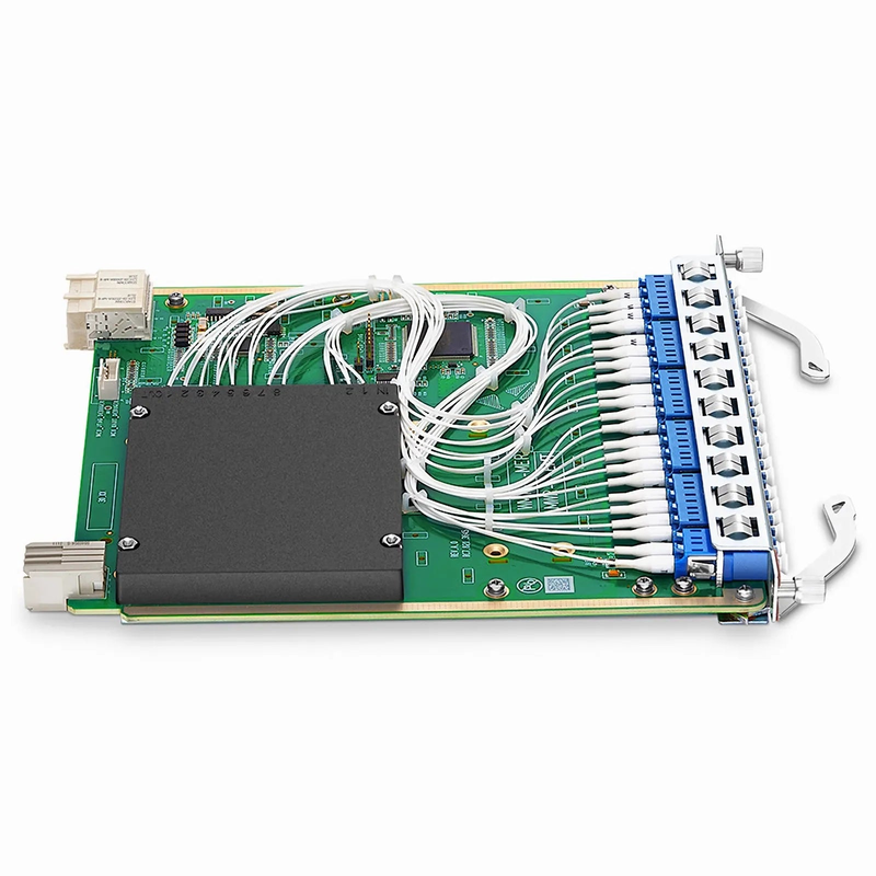 Customized 8 Channels Active DWDM Mux Demux, 100GHz, with Monitor Port and Cascade Port, LC/UPC, Dual Fiber, MS8100 Plug-in Module