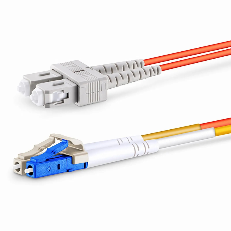 2m (7ft) LC to SC OM1 Mode Conditioning Riser (OFNR) Fiber Optic Patch Cable