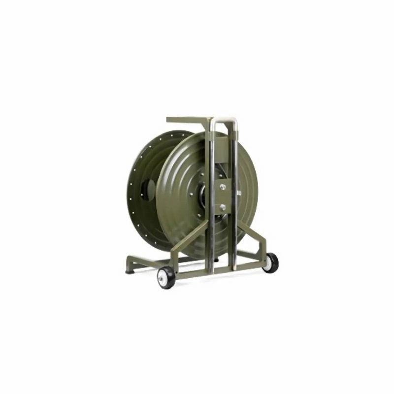 100-1500m, Metal Portable Field Deployable Industrial Fiber Optic Cable Reel