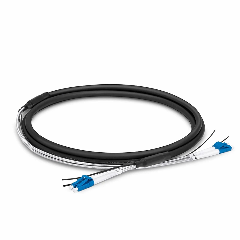 30m (98ft) LC UPC to LC UPC Duplex OS2 Single Mode 7.0mm LSZH FTTA Outdoor Fiber Patch Cable for Base Station