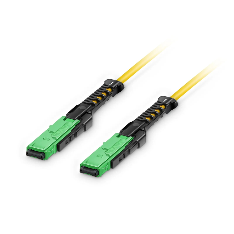 1m (3ft) MMC Jumper, MMC-16 APC (Female) to MMC-16 APC (Female), 16 Fibers, Single Mode (OS2), Plenum (OFNP), 0.35dB Max, Jumper Polarity, Yellow