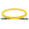 3m (10ft) MMC Jumper, MMC-16 APC (Female) to MTP®-16 APC (Female), 16 Fibers, Single Mode (OS2), Plenum (OFNP), 0.35dB Max, Jumper Polarity, Yellow