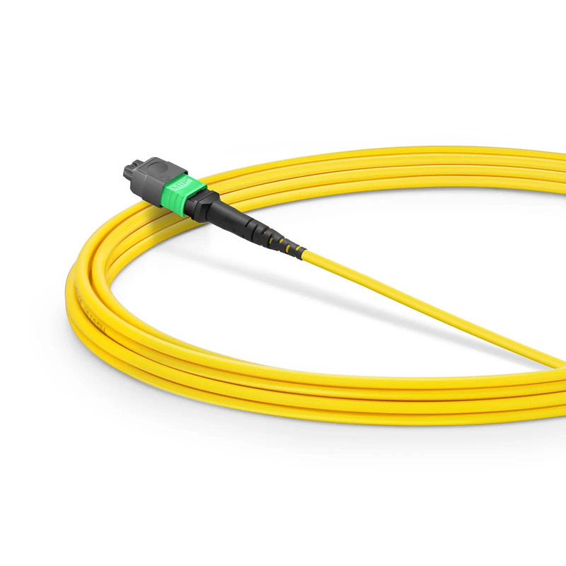 3m (10ft) MMC Jumper, MMC-16 APC (Female) to MTP®-16 APC (Female), 16 Fibers, Single Mode (OS2), Plenum (OFNP), 0.35dB Max, Jumper Polarity, Yellow