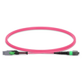 1m (3ft) MMC Jumper, MMC-16 APC (Female) to MTP®-16 APC (Female), 16 Fibers, Multimode (OM4), Plenum (OFNP), 0.35dB Max, Jumper Polarity, Magenta