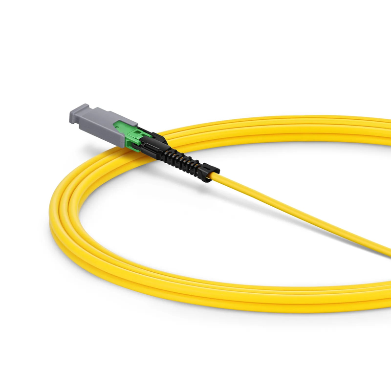 2m (7ft) MMC Jumper, MMC-16 APC (Female) to MTP®-16 APC (Female), 16 Fibers, Single Mode (OS2), Plenum (OFNP), 0.35dB Max, Jumper Polarity, Yellow