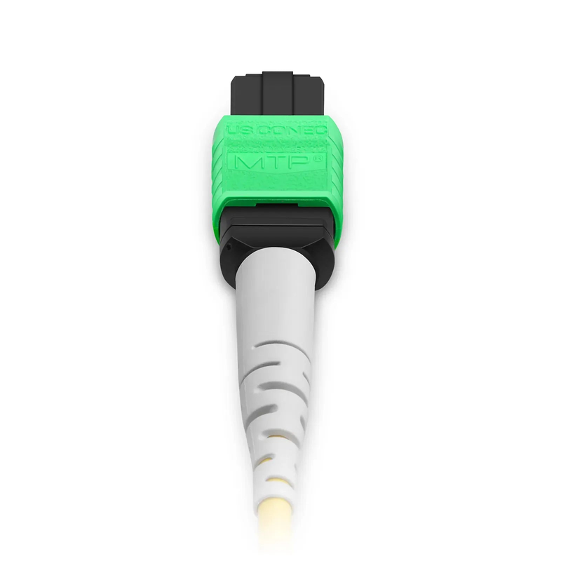 NVIDIA/Mellanox MFP7E40-N0xx Compatible Customized Length MTP® Breakout Cable, MTP®-12 APC (Female) to 2 x MTP®-4 APC (Female), 8 Fibers, Single Mode (OS2), Plenum (OFNP), 0.35dB Max, Type B, Yellow