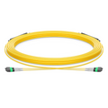 30m (98ft) MTP® Trunk Cable, MTP®-8 APC (Male) to MTP®-8 APC (Male), 16 Fibers, Single Mode (OS2), Plenum (OFNP), 0.35dB Max, Type B, Double Jacket, Yellow