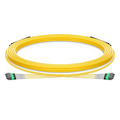 30m (98ft) MTP® Trunk Cable, MTP®-8 APC (Female) to MTP®-8 APC (Female), 24 Fibers, Single Mode (OS2), Plenum (OFNP), 0.35dB Max, Type B, Double Jacket, Yellow
