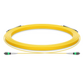 30m (98ft) MTP® Trunk Cable, MTP®-8 APC (Female) to MTP®-8 APC (Female), 8 Fibers, Single Mode (OS2), Plenum (OFNP), 0.35dB Max, Type B, Double Jacket, Yellow