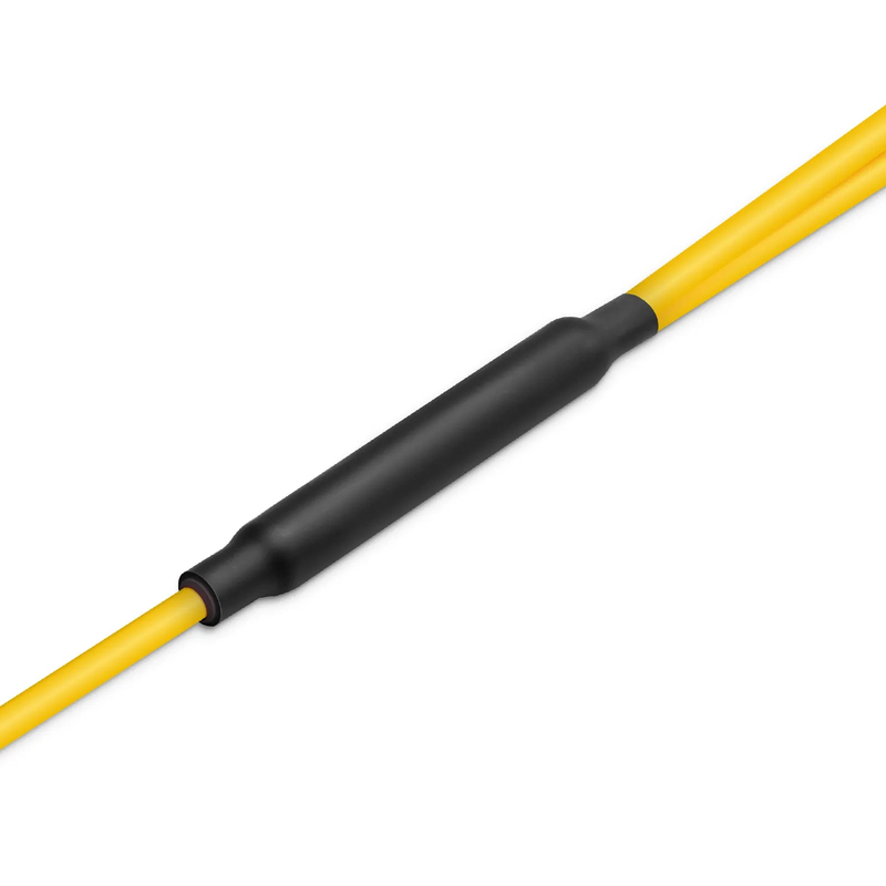 1m (3ft) MTP® Breakout Cable, MTP®-16 APC (Female) to 2 x MTP®-8 APC (Female), 16 Fibers, Single Mode (OS2), Plenum (OFNP), 0.35dB Max, Crossover, Yellow