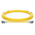 30m (98ft) MTP® Trunk Cable, MTP®-8 APC (Female) to MTP®-8 APC (Female), 32 Fibers, Single Mode (OS2), Plenum (OFNP), 0.35dB Max, Type B, Double Jacket, Yellow