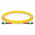 5m (16ft) MTP® Jumper, MTP®-24 APC (Female) to MTP®-24 APC (Female), 24 Fibers, Single Mode (OS2), Plenum (OFNP), 0.35dB Max, Type A, Yellow