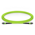 3m (10ft) MTP® Jumper, MTP®-12 UPC (Female) to MTP®-12 UPC (Female), 12 Fibers, Multimode (OM5), Plenum (OFNP), 0.35dB Max, Type A, Lime Green