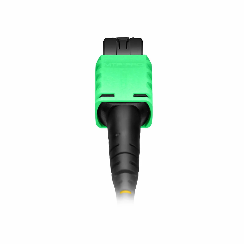 10m (33ft) MTP® PRO Jumper, MTP® PRO-12 APC (Male) to MTP® PRO-12 APC (Male), 12 Fibers, Single Mode (OS2), Plenum (OFNP), 0.35dB Max, Type B, Yellow