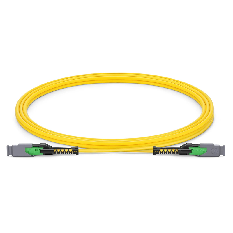 2m (7ft) MMC Jumper, MMC-16 APC (Female) to MMC-16 APC (Female), 16 Fibers, Single Mode (OS2), Plenum (OFNP), 0.35dB Max, Jumper Polarity, Yellow