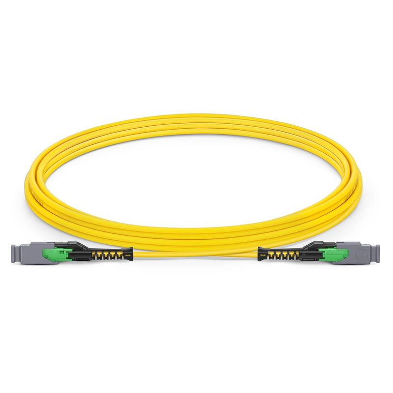 3m (10ft) MMC Jumper, MMC-16 APC (Female) to MMC-16 APC (Female), 16 Fibers, Single Mode (OS2), Plenum (OFNP), 0.35dB Max, Jumper Polarity, Yellow