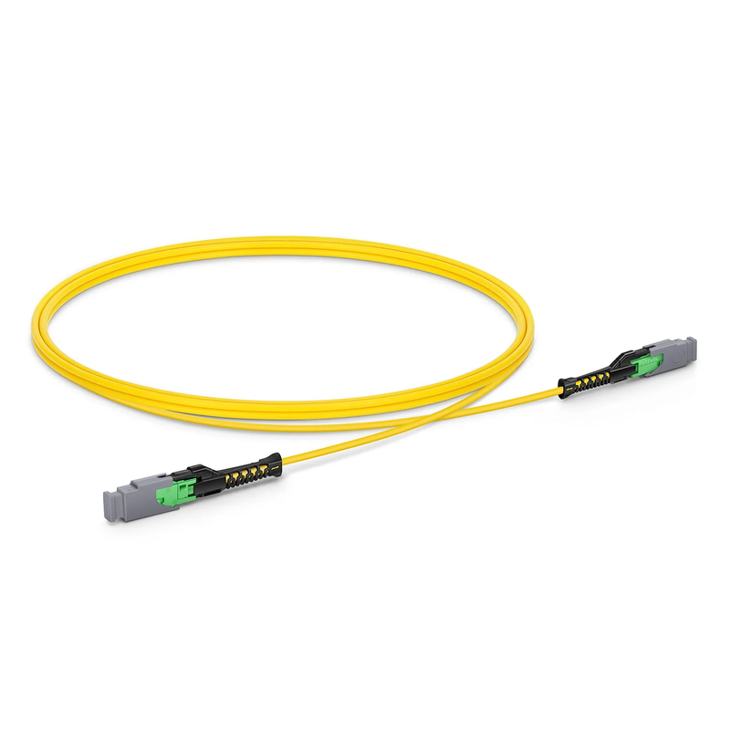 1m (3ft) MMC Jumper, MMC-16 APC (Female) to MMC-16 APC (Female), 16 Fibers, Single Mode (OS2), Plenum (OFNP), 0.35dB Max, Jumper Polarity, Yellow