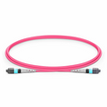 1m (3ft) MTP® Jumper, MTP®-8 UPC (Female) to MTP®-8 UPC (Female), 8 Fibers, Multimode (OM4), Plenum (OFNP), 0.35dB Max, Type B, Magenta