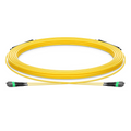 30m (98ft) MTP® Trunk Cable, MTP®-12 APC (Female) to MTP®-12 APC (Female), 24 Fibers, Single Mode (OS2), Plenum (OFNP), 0.35dB Max, Type A, Double Jacket, Yellow