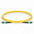 2m (7ft) MTP® Jumper, MTP®-16 APC (Female) to MTP®-16 APC (Female), 16 Fibers, Single Mode (OS2), Plenum (OFNP), 0.35dB Max, Crossover, Yellow