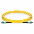 5m (16ft) MTP® Jumper, MTP®-16 APC (Female) to MTP®-16 APC (Female), 16 Fibers, Multimode (OM4), Plenum (OFNP), 0.35dB Max, Crossover, Magenta