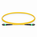 1m (3ft) MTP® Jumper, MTP®-16 APC (Female) to MTP®-16 APC (Female), 16 Fibers, Single Mode (OS2), Plenum (OFNP), 0.35dB Max, Crossover, Yellow