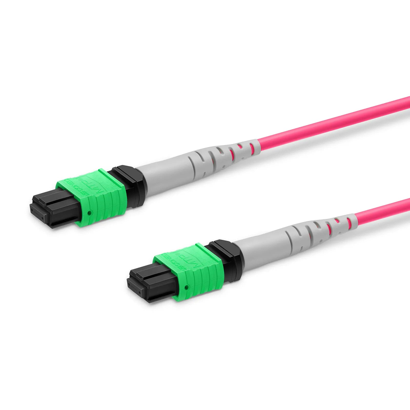 NVIDIA/Mellanox InfiniBand & Ethernet Compatible Customized MTP®-8 Jumper, MTP®-8 APC (Female) to MTP®-8 APC (Female), 64-256 Fibers, Multimode (OM4), 0.35dB Max, Type B