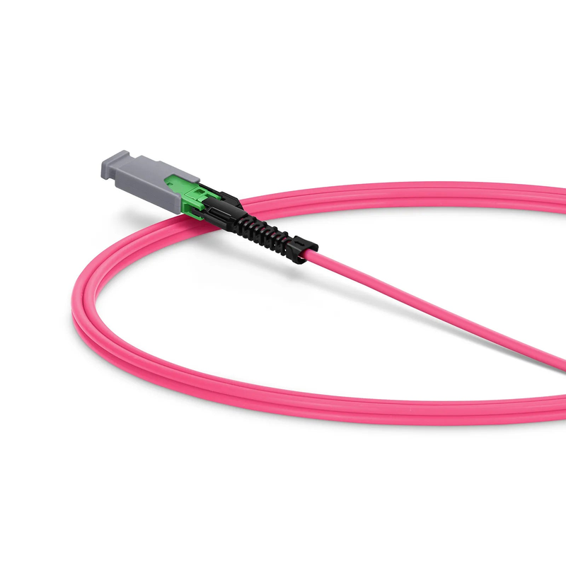 1m (3ft) MMC Jumper, MMC-16 APC (Female) to MTP®-16 APC (Female), 16 Fibers, Multimode (OM4), Plenum (OFNP), 0.35dB Max, Jumper Polarity, Magenta