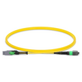 1m (3ft) MMC Jumper, MMC-16 APC (Female) to MTP®-16 APC (Female), 16 Fibers, Single Mode (OS2), Plenum (OFNP), 0.35dB Max, Jumper Polarity, Yellow