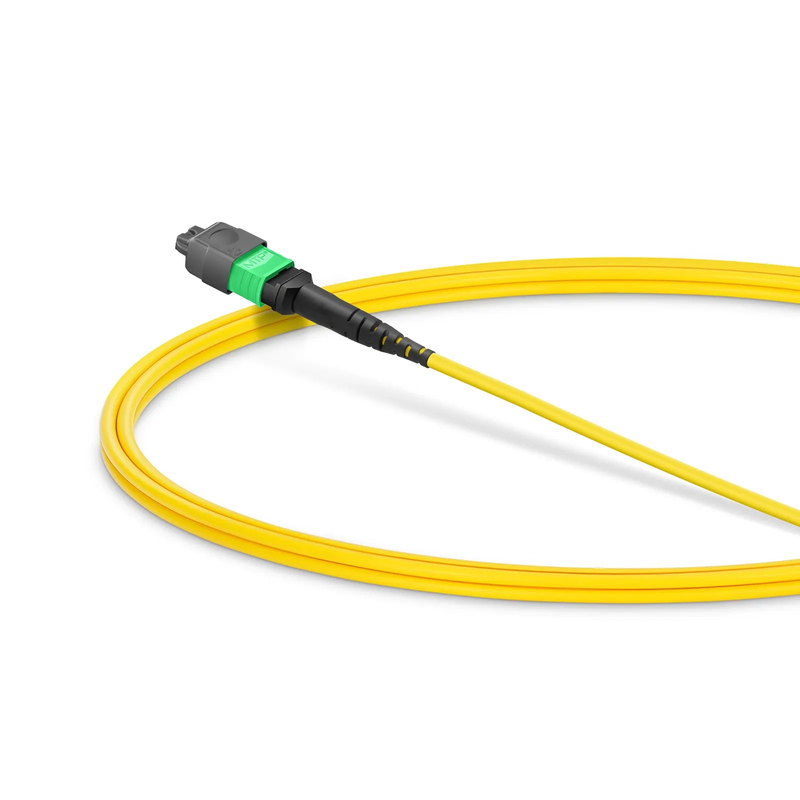 1m (3ft) MMC Jumper, MMC-16 APC (Female) to MTP®-16 APC (Female), 16 Fibers, Single Mode (OS2), Plenum (OFNP), 0.35dB Max, Jumper Polarity, Yellow