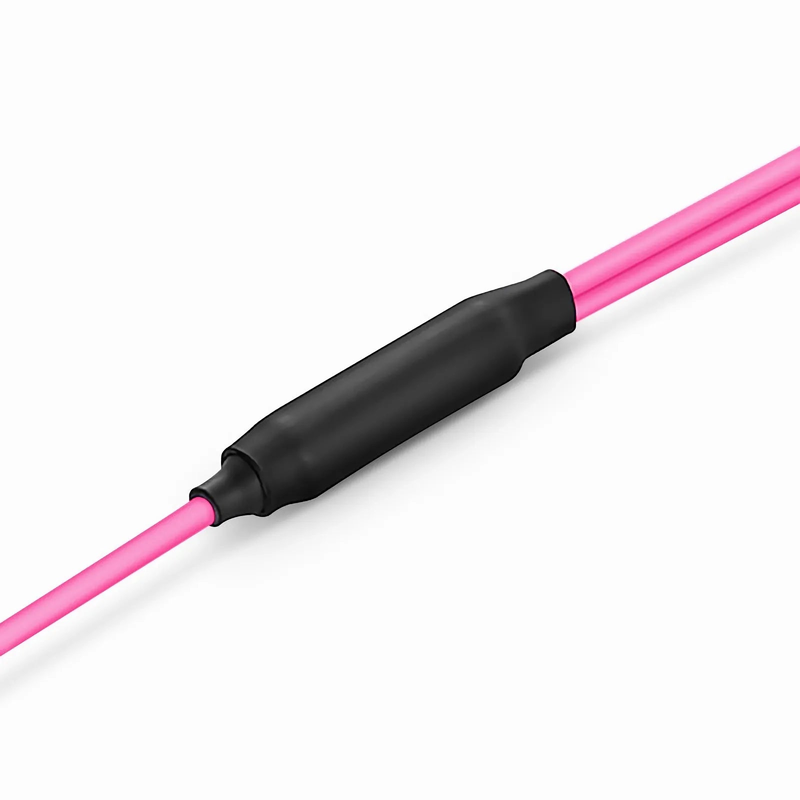 1m (3ft) MTP® Breakout Cable, MTP®-24 UPC (Female) to 2 x MTP®-12 UPC (Female), 24 Fibers, Multimode (OM4), Plenum (OFNP), 0.35dB Max, Type A, Magenta