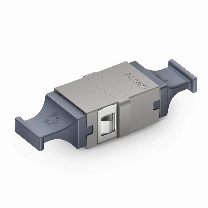 US Conec MTP®/MPO-8/12/24 Grey Fiber Optic Adapter/Coupler without Flange, Key Up to Up