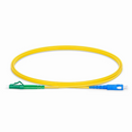 1m (3ft) Fiber Patch Cable, 1 Fiber, LC APC Simplex to SC UPC Simplex, Single Mode (OS2), Riser (OFNR), 2.0mm, Tight-Buffered, Yellow