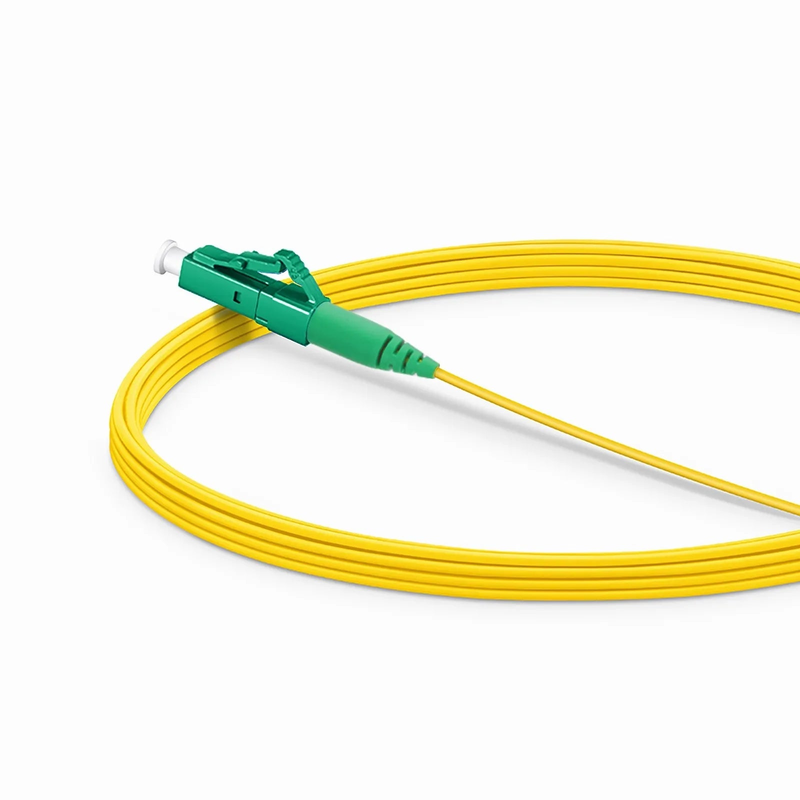 5m (16ft) Fiber Patch Cable, 1 Fiber, LC APC Simplex to SC APC Simplex, Single Mode (OS2), Riser (OFNR), 1.2mm, Tight-Buffered, Yellow
