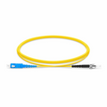 2m (7ft) Fiber Patch Cable, 1 Fiber, SC UPC Simplex to ST UPC Simplex, Single Mode (OS2), Riser (OFNR), 1.6mm, Tight-Buffered, Yellow