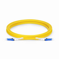 5m (16ft) Fiber Patch Cable, 2 Fibers, CS™ UPC Duplex to CS™ UPC Duplex Uniboot, Single Mode (OS2), Riser (OFNR), 2.0mm, Yellow, for 200/400G Network Connection