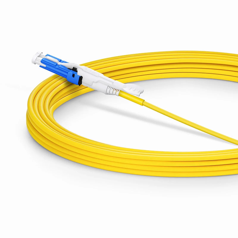5m (16ft) Fiber Patch Cable, 2 Fibers, CS™ UPC Duplex to CS™ UPC Duplex Uniboot, Single Mode (OS2), Riser (OFNR), 2.0mm, Yellow, for 200/400G Network Connection
