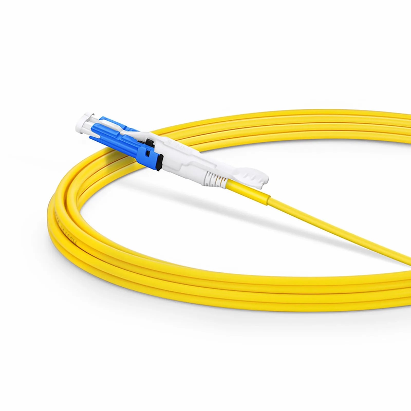 3m (10ft) Fiber Patch Cable, 2 Fibers, CS™ UPC Duplex to CS™ UPC Duplex Uniboot, Single Mode (OS2), Riser (OFNR), 2.0mm, Yellow, for 200/400G Network Connection