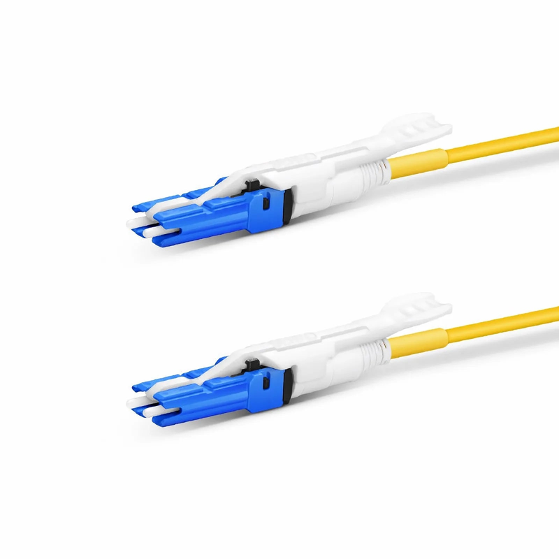 1m (3ft) Fiber Patch Cable, 2 Fibers, CS™ UPC Duplex to CS™ UPC Duplex Uniboot, Single Mode (OS2), Riser (OFNR), 2.0mm, Yellow, for 200/400G Network Connection