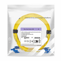 2m (7ft) Fiber Patch Cable, 1 Fiber, LC UPC Simplex to LC UPC Simplex, Single Mode (OS2), Riser (OFNR), 2.0mm, Tight-Buffered, Yellow, 10 Pcs/Pack