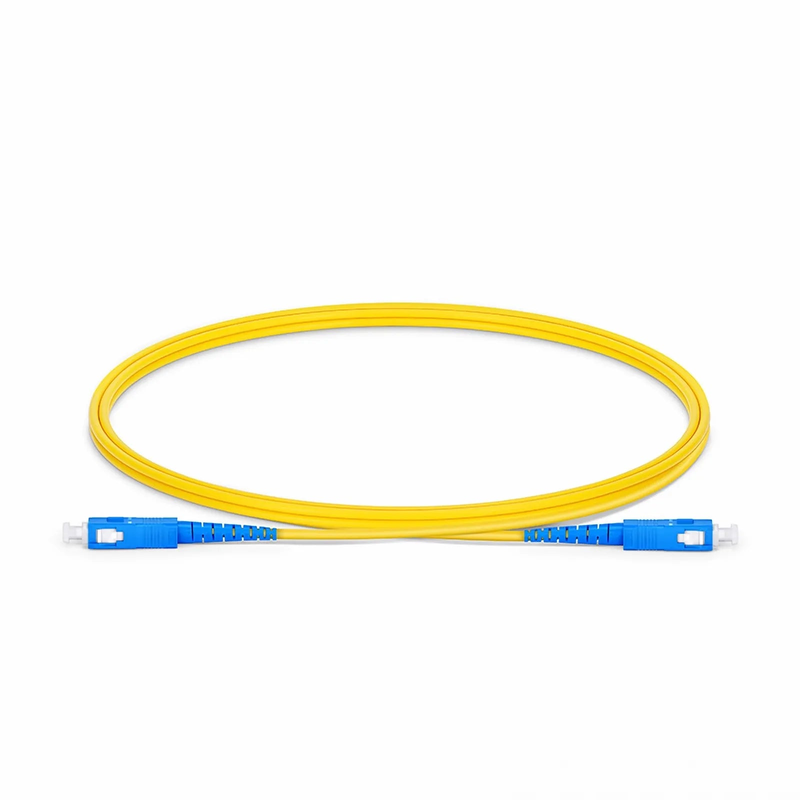 1m (3ft) Fiber Patch Cable, 1 Fiber, SC UPC Simplex to SC UPC Simplex, Single Mode (OS2), Riser (OFNR), 2.0mm, Tight-Buffered, Yellow
