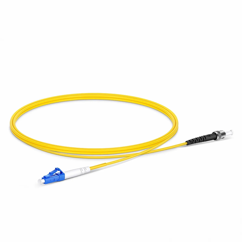 1m (3ft) Fiber Patch Cable, 1 Fiber, LC UPC Simplex to ST UPC Simplex, Single Mode (OS2), Riser (OFNR), 2.0mm, Tight-Buffered, Yellow