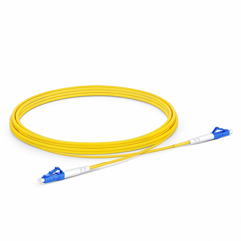 3m (10ft) Fiber Patch Cable, 1 Fiber, LC UPC Simplex to LC UPC Simplex, Single Mode (OS2), Riser (OFNR), 2.0mm, Tight-Buffered, Yellow, 10 Pcs/Pack