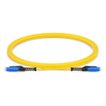 2m (7ft) Fiber Patch Cable, 2 Fibers, MDC UPC Duplex to MDC UPC Duplex Uniboot, Single Mode (OS2), Riser (OFNR), 2.0mm, Yellow, for 100/400/800G Network Connection