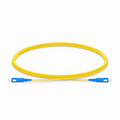 3m (10ft) Fiber Patch Cable, 1 Fiber, SC UPC Simplex to SC UPC Simplex, Single Mode (OS2), Riser (OFNR), 1.2mm, Tight-Buffered, Yellow