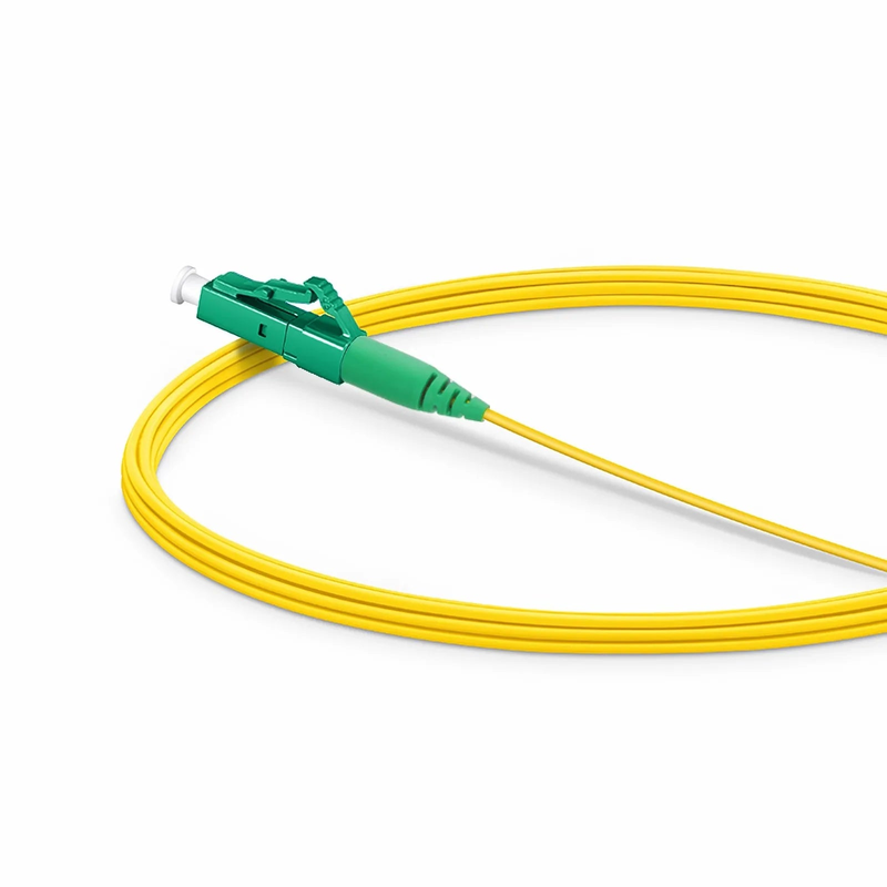 3m (10ft) Fiber Patch Cable, 1 Fiber, LC APC Simplex to LC APC Simplex, Single Mode (OS2), Riser (OFNR), 1.2mm, Tight-Buffered, Yellow