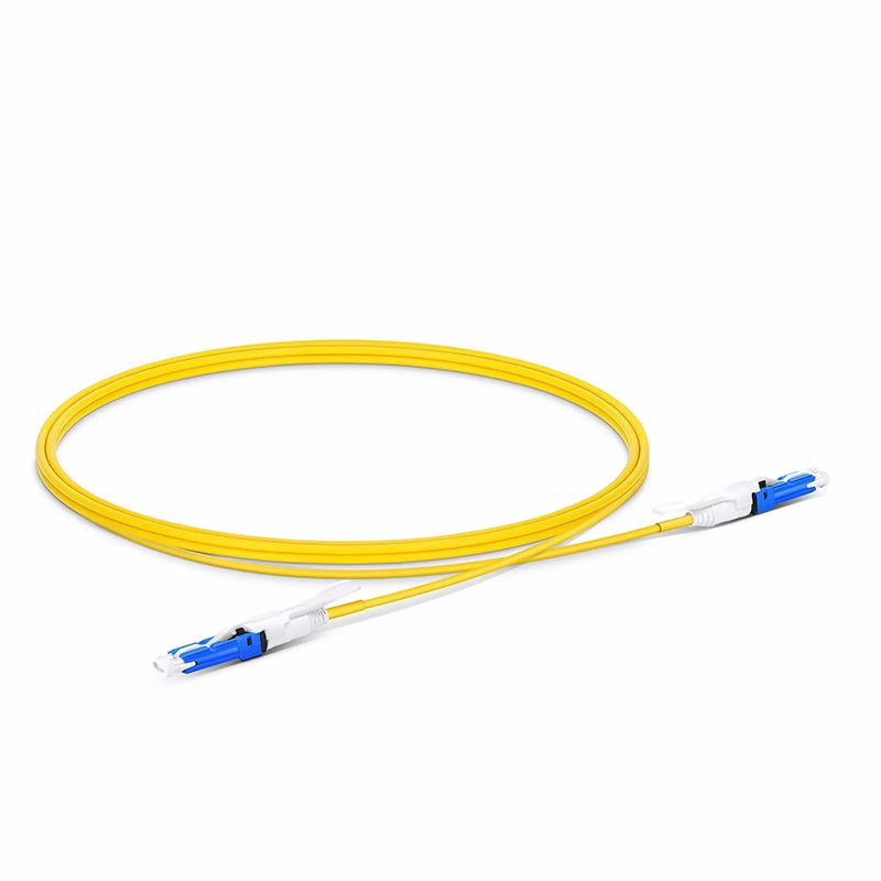 1m (3ft) Fiber Patch Cable, 2 Fibers, CS™ UPC Duplex to CS™ UPC Duplex Uniboot, Single Mode (OS2), Riser (OFNR), 2.0mm, Yellow, for 200/400G Network Connection