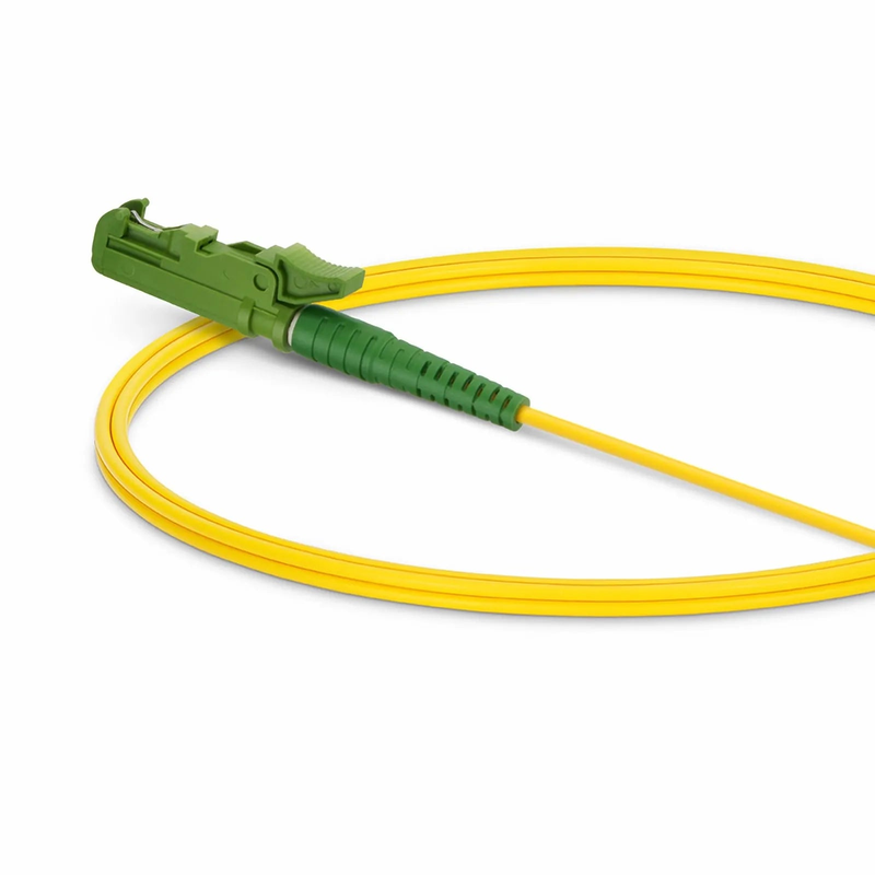 1m (3ft) Fiber Patch Cable, 1 Fiber, LSH APC Simplex to LSH APC Simplex, Single Mode (OS2), LSZH, 2.0mm, Tight-Buffered, Yellow