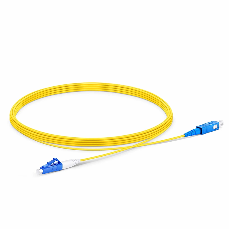 5m (16ft) Fiber Patch Cable, 1 Fiber, LC UPC Simplex to LC UPC Simplex, Single Mode (OS2), Riser (OFNR), 1.2mm, Tight-Buffered, Yellow